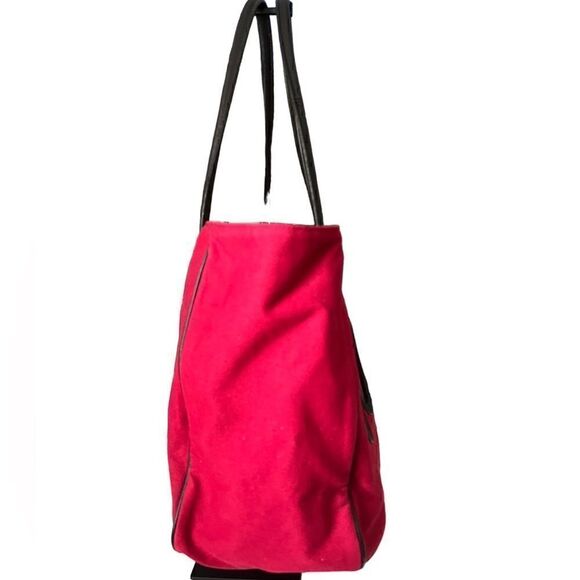 Red Envelope Red and Black Canvas Photo Large Tote - Picture 3 of 15